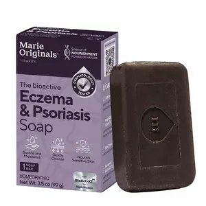 Marie Originals Eczema & Psoriasis Face Soap Body Wash Bar Daily Gentle with Noni Herb Oat Bran for Sensitive Skin Relief Cleansing Cleanser Kids Safe Essential Oils Natural Soap Moisturizing Body Wash Paraben Free Skin Repair