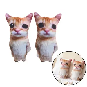 Realistic Cat Stuffed Doll, Comfortable Bedside Ornament, Decompression Gift for Cat Lovers, Perfect for Relaxing Moments