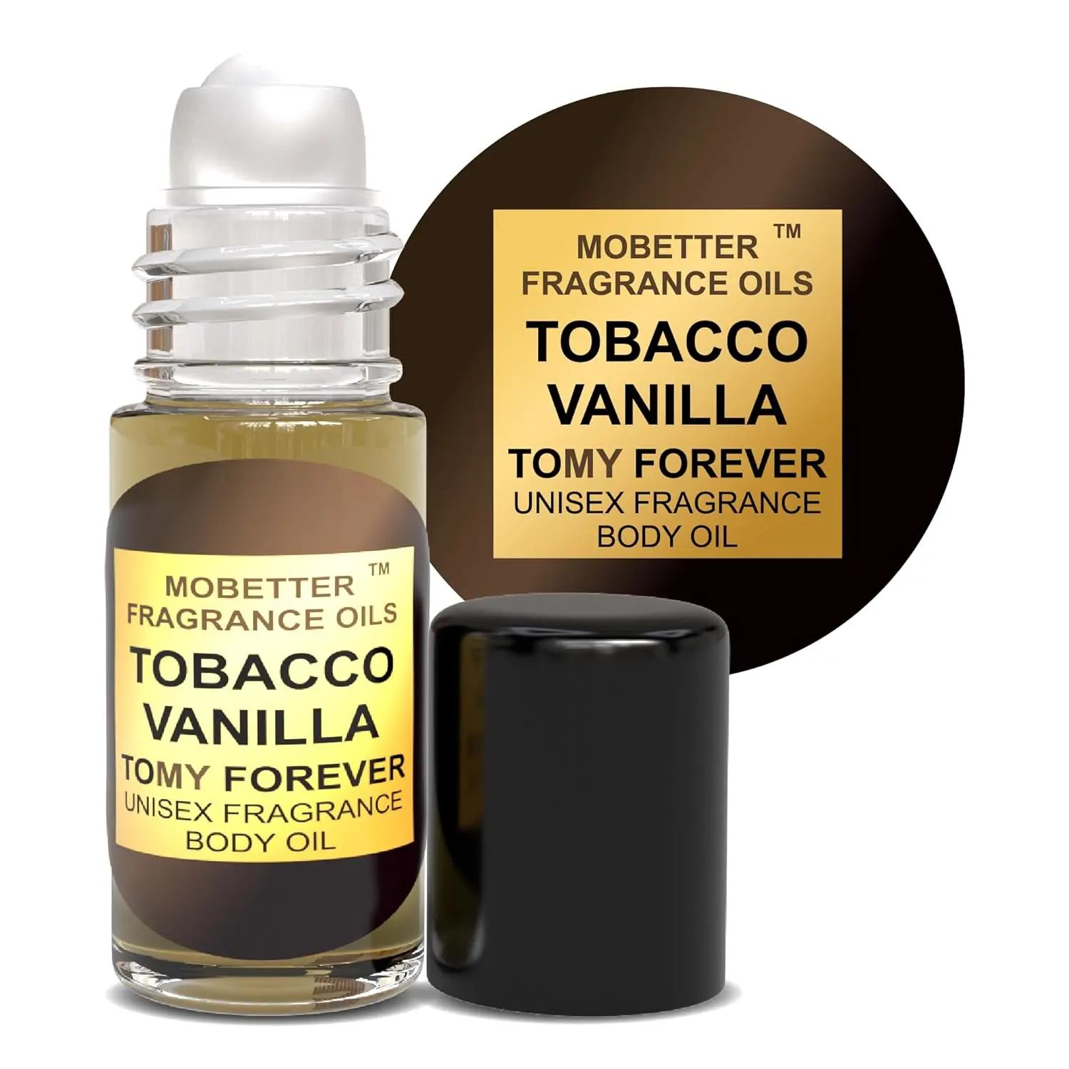 MOBETTER FRAGRANCE OILS T0bacc0 Vanilla 1 Oz Perfume Fragrance Body Oil for Unisex