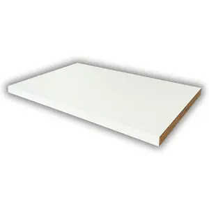 WHITE Cabinet Shelves 3/4" Thick – Custom Cut Melamine Shelving for Home & Office – Wooden Kitchen Shelves for Bedroom & Kitchen, Versatile Use