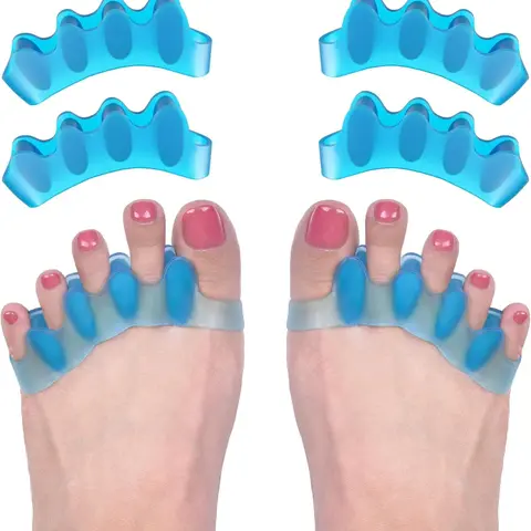 4 Toe Separators, Bunion Corrector for Women and Men, Toe Spacers for Bunion Correction, Toe Straightener.