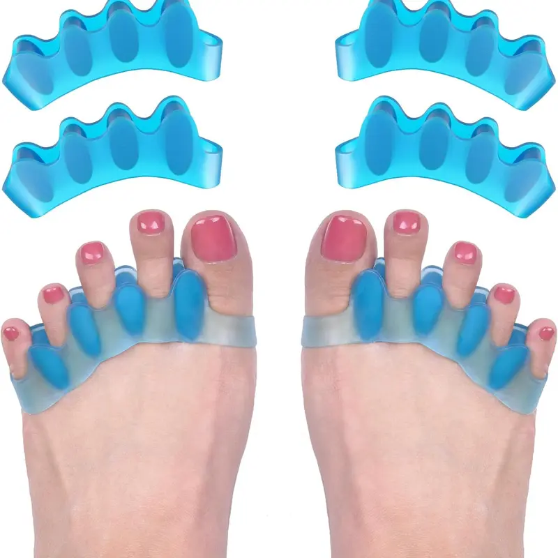 4 Toe Separators, Bunion Corrector for Women and Men, Toe Spacers for Bunion Correction, Toe Straightener.