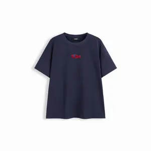 Cider Fish Embroidery 100% Cotton Oversized Tee