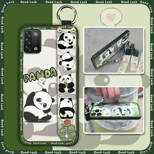 Cartoon Fashion Design Phone Case For UMIDIGI A11 protective Durable Wristband Phone Holder Waterproof Dirt-resistant Lanyard Kickstand Shockproof Anti-knock Soft case ring Cute