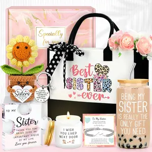 Ultimate Sister Gift Basket For The Sister Who Has Everything🎁 Lymphatic Massager Personalized Name Initial Jewelry Box Large Paper Gift Boxes Cup
