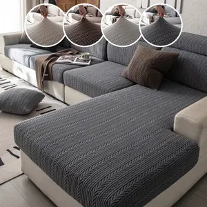 Stretchy Sofa Cover Couch Slipcover Universal Fit Pet Friendly Easy Installation Home Decor Suitable for Bedroom Living Room Office Elastic Sofa Slipcover