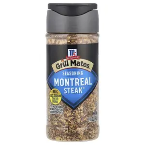 McCormick Grill Mates Montreal Steak® Seasoning, 25% Less Sodium, 3.18 oz (90 g)