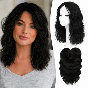 12inch Hair Topper for Women, Lightweight & Breathable Wiglet for Thinning Hair, Natural Look Volume Booster Hairpiece for Coverage, Synthetic Hair Loose Wavy Wave Ideal for Summer Wear #TikTokShopDealsforYouDay