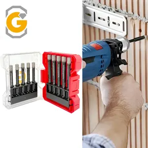10-Piece Set Diamond Brazed Drill Bits 6mm & 8mm Hex Shank, Ideal for Granite Marble Tile Glass Drilling, Perfect for DIY & Professional Use