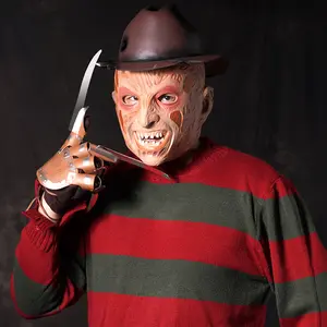 "Clearance Sale" Freddy Mask & Sweater & Hat & Paw Latex Mask for Halloween, Prank Scares, and Cosplay. Creepy, Movie-Inspired Design for Adults. Perfect for Costume Parties, Shock Value, and Unique Gifts 40814