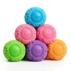 Smiley Face Squeeze Ball Stress Relief Fidget Toy in Vibrant Colors Perfect Gift for Kids & Adults Fun Engaging Toy for All Ages