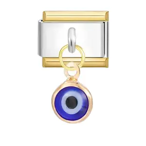 Evil Eye Italian Charm Bracelet Link - Customize Your Look