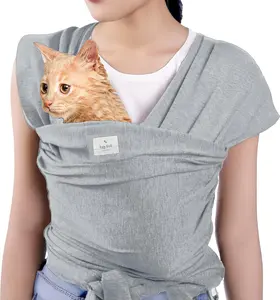 Sling Carrier for Small Dogs and Cats, Cat Carrier Pouch, Puppy Sling, Dog Chest Wrap, Wraps, Comfortable,  for Travel and Daily Use