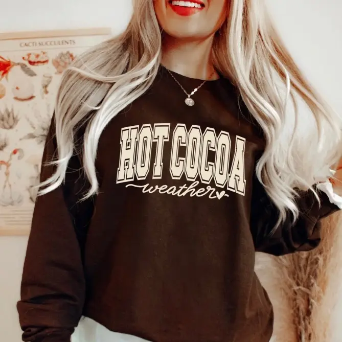 Hot Cocoa Weather Crewneck Sweatshirt