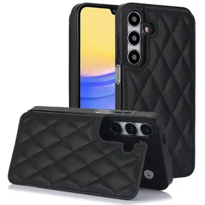 PU Leather Wallet Case with Card Holder, RFID Blocking Magnetic Clasp Back Flip Protective Shockproof Cover, Protector, Smartphone Accessories for Samsung Galaxy A16 A15 A14 A13 A12, Casing, Cellphone