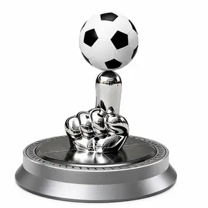 Solar Powered Rotating Soccer Ball Car Diffuser for Fresh Air -Vehicle Decoration - Gift for Football Fanatics and Drivers