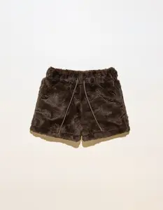 tricki | Minky Fur Shorts - Fluffy, Cozy, Fuzzy, Teddy, Plush, Soft, Unisex, 5” Inseam