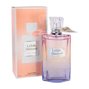 La Bella Diamonds Pour Femme Eau de Parfum 100ml Natural Spray Perfume for Women Pink French Rose Vanilla Coconut Sweet Citrus Floral Fragrance