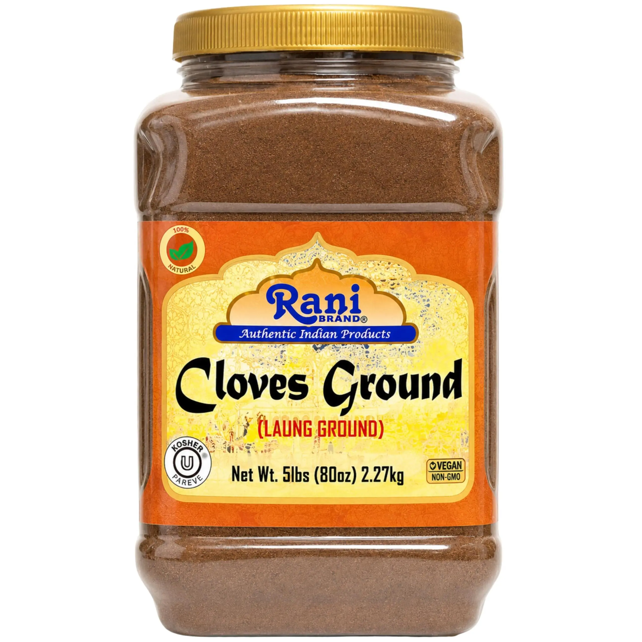 Rani Cloves Powder (Laung) Indian Spice 80oz (5lbs) 2.27kg Bulk PET Jar ~ All Natural, Gluten Friendly | NON-GMO | Kosher | Vegan | Indian Origin