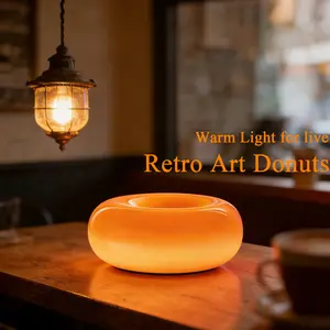 Aesthetic Doughnut LED Night Lamp – Easter Decor 2026-Cozy Ambient Light, Touch Control,Warm Color