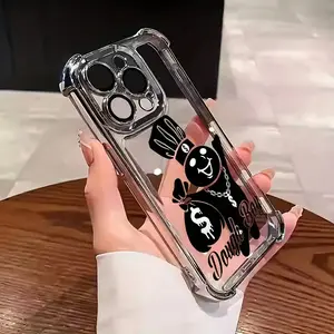 An Attractive Pattern, Very Fashionable Electroplated TPU Protective Case, Compatible with iPhone 17 17Air 16ProMax, 15Pro, 14Plus, 13, 12, 11, X, XS, PRO, PLUS, MAX Series Phone Cases,Four-Corner Anti-Fall Protection, Perfect as a Gift for Friends