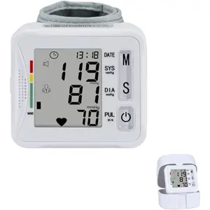 Electronic Blood Pressure Monitor,Wrist Blood Pressure Monitor 2x99 Reading Memory for Adults Wrist BP Monitor with Carrying Case for Home Use