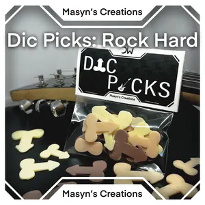 Dic Picks: Rock Hard Guitar Picks - NSFW, Custom, and Edgy Guitar Accessories for Strokers - Set of 12 - 18