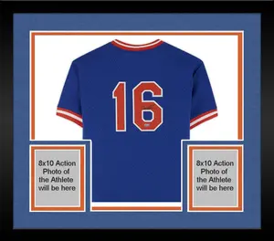 Framed Dwight Gooden New York Mets Autographed Blue Mitchell & Ness Replica Jersey - Fanatics Authentic Certified