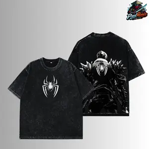 Friendly Neighborhood Hero V2 Vintage Double Printed Oversize Acid Washed Tee Comic Graphic Top Cotton Streetwear Gift T Shirt For Comic Lover, Gift T Shirt For Movie Lover