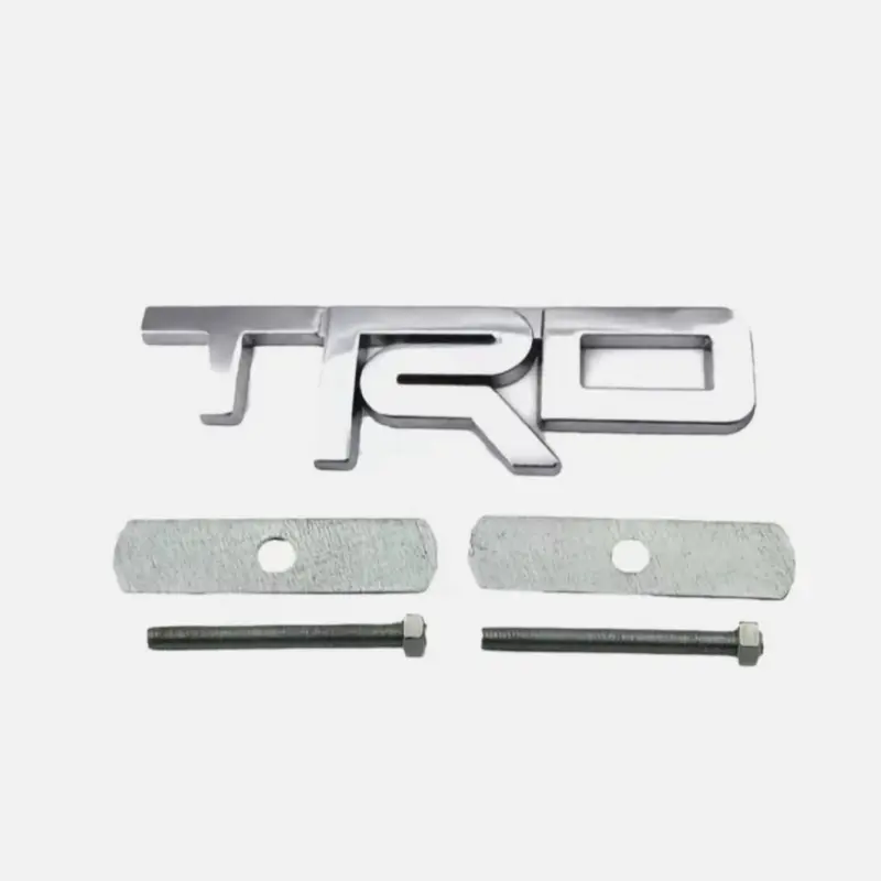 TRD Front Grille Badge Emblem 3D Metal with Screw Mount Truck Off Road