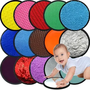 Upgraded 16 Set Sensory Mats Mixed Colors Sensory Toys for Kids with Autism Tactile Wall Panel Montessori Educational Toy for 3 Year Old Toddler Learning Classroom Supplies Gift 8.3 Inch
