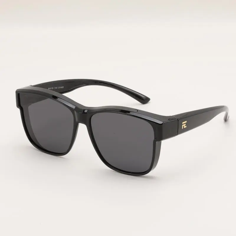 Glossy black frame - polarized black gray 