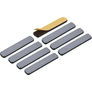 Furniture Slider Gliders (75x15mm) 8Pcs, Rectangle Self-Adhesive Floor Protector Pads