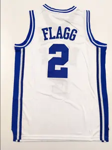 Men's Basketball College Jersey #2 Black Blue White Sleeveless Sport S~XXL