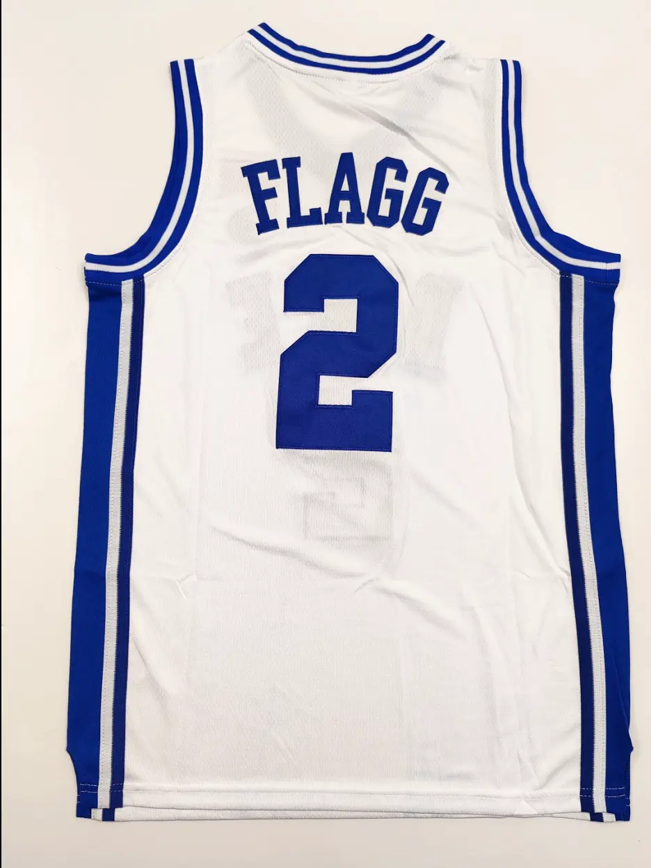 Men's Basketball College Jersey #2 Black Blue White Sleeveless Sport S~XXL