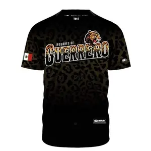 Jaguares De Guerrero Baseball Jersey, Guerrero Jersey for Men Women Youth And Kids, Guerrero Baseball Shirt, Hiphop Jersey, All-Over Print Baseball Jersey