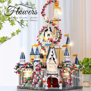 Large Sakura Garden Building Blocks 5616 Pieces, High Difficulty DIY Home Decor, Perfect Holiday and Birthday Gift, Collectible Item, Assembly Building Blocks