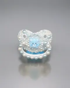 Zen Gems Custom Adult Pacifier - Handcrafted Gemstone-Tone Pacifier for Serenity & Style - Personalized with Name or Initials - Ideal for Self-Care & Gifting