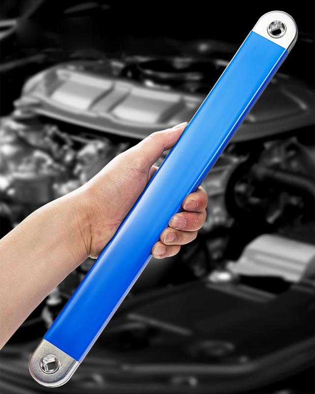 2026 Upgraded Tight Reach Ratchet Wrench, 15Inch Offset Extension Wrench Set with 1/4", 3/8", 1/2" Square Drive Adapters, Heavy Duty Steel Extension Wrench