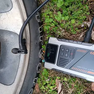 Portable Car Jump Starter With Air Compressor 5000A Peak (8.0L Gas, 6.5L Diesel) With 150 PSI Tire Inflator,15000mAh 12V Car Battery Jump Power With LED Light W100 portable jumpstarter batterycharger