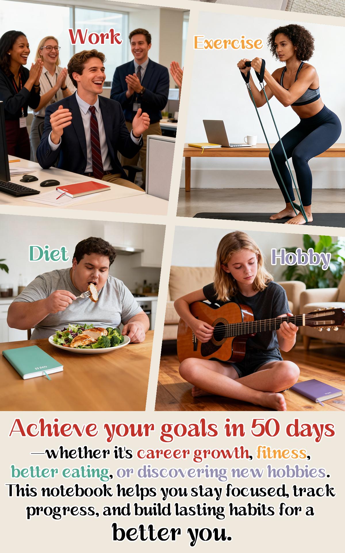 50-Day Diary Habit Tracker Goal Planner Daily Journal Self Improvement Notebook Productivity Journal Wellness Planner Mindset Journal Portable A6 Memo Book 50 Days Challenge Journal with Daily Plan Pages Ribbon Bookmark and 720 Stickers Gift Set 50-Day Diary Habit Tracker Goal Planner Daily Journal Self Improvement Notebook Productivity Journal Wellness Planner Mindset Journal Portable A6 Memo Book 50 Days Challenge Journal with Daily Plan Pages Ribbon Bookmark and 720 Stickers Gift Set