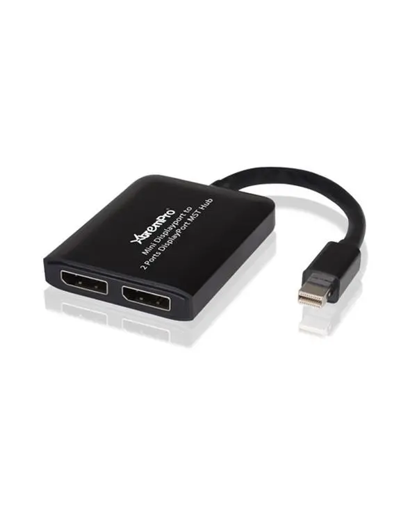 XtremPro USB Mini Display Port to 2 Ports DisplayPort MST Hub Splitter