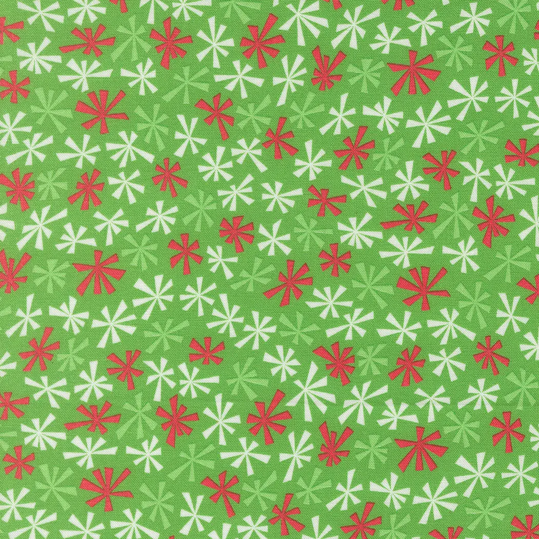 Fabric Moda Hollyleaf Tinsel Snow Time by the Quarter Yard 22507-12
