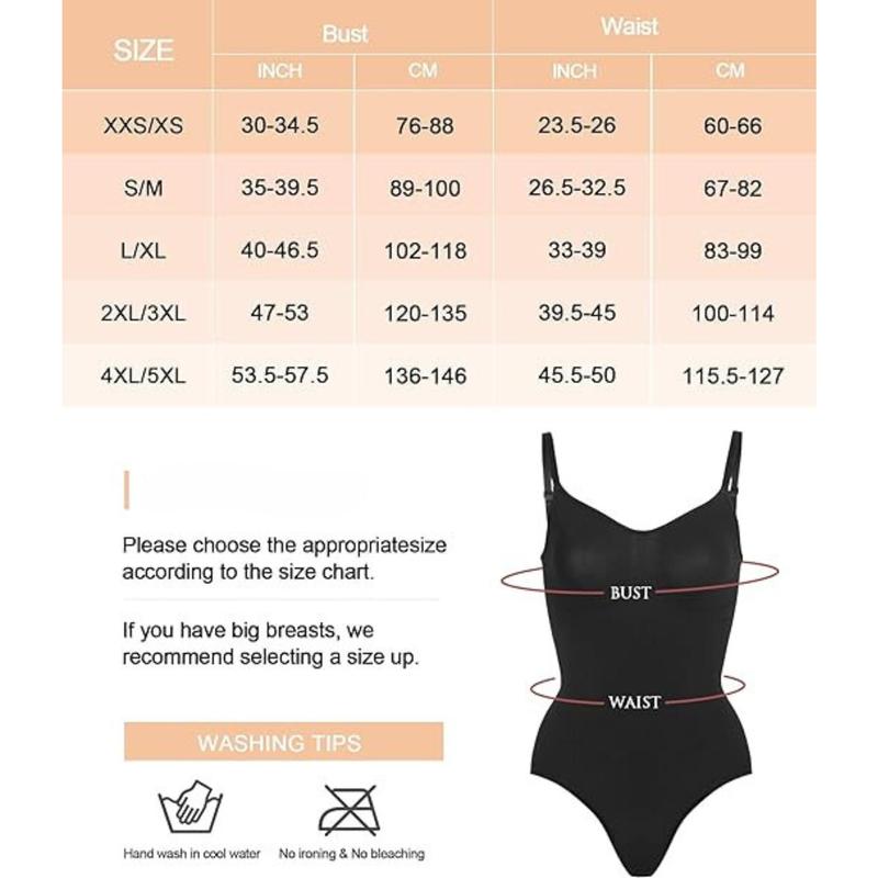 Women's Shapewear Bodysuit Tummy Control Body Shaper Seamless Sculpting Snatched Waist Body Suit