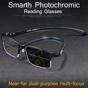 TR90 Multifocal Photochromic Reading Glasses For Men And Women, Eyewear Gifts