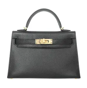 Pre-owned HERMÈS Epsom Shoulder Bags Mini Kelly Black