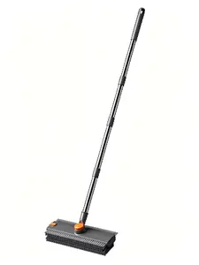 2026 New Silicone Bristle Floor Scrub Brush, Long Handle Grout Cleaner for Bathroom, Shower, Tile & Toilet, No Dead Corner Deep Clean Tool for Home Cleaning