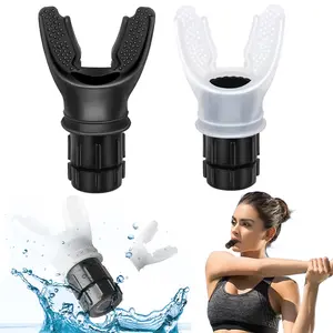 Portable Breathe Trainer Lung Trainer - Adjustable Resistance Breathing Exerciser for Strength, Swimming, Medical-Grade Silicone, Compact Design
