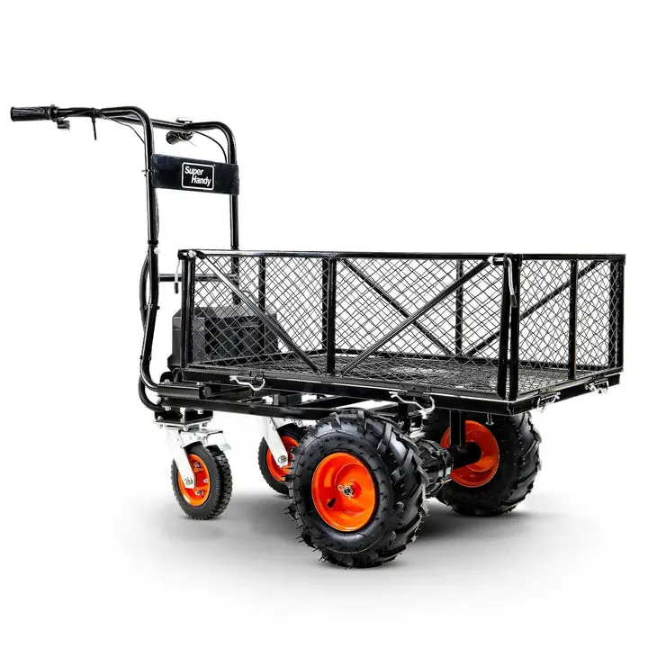 SuperHandy Electric Utility Wagon Pro - 48V 4Ah Li-Ion Battery, 660Lb Max Weight