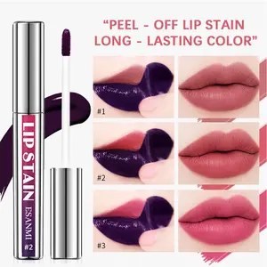 Long-lasting Lip Stain, Matte Peel-off Lip Gloss, Lipstick for Girls & Women, Suitable for All Skin Tones, Suitable for All Occasions Lip Makeup, Gift